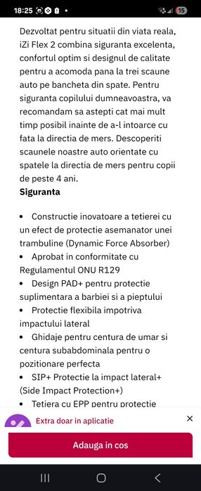 Scaune auto besafe isofix