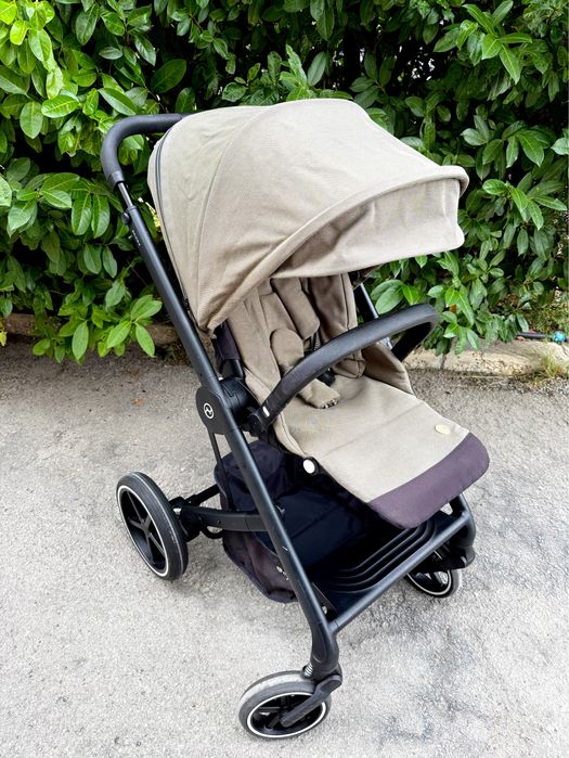 Количка Cybex Balios S Lux маслено зелен цвят Classic Beige