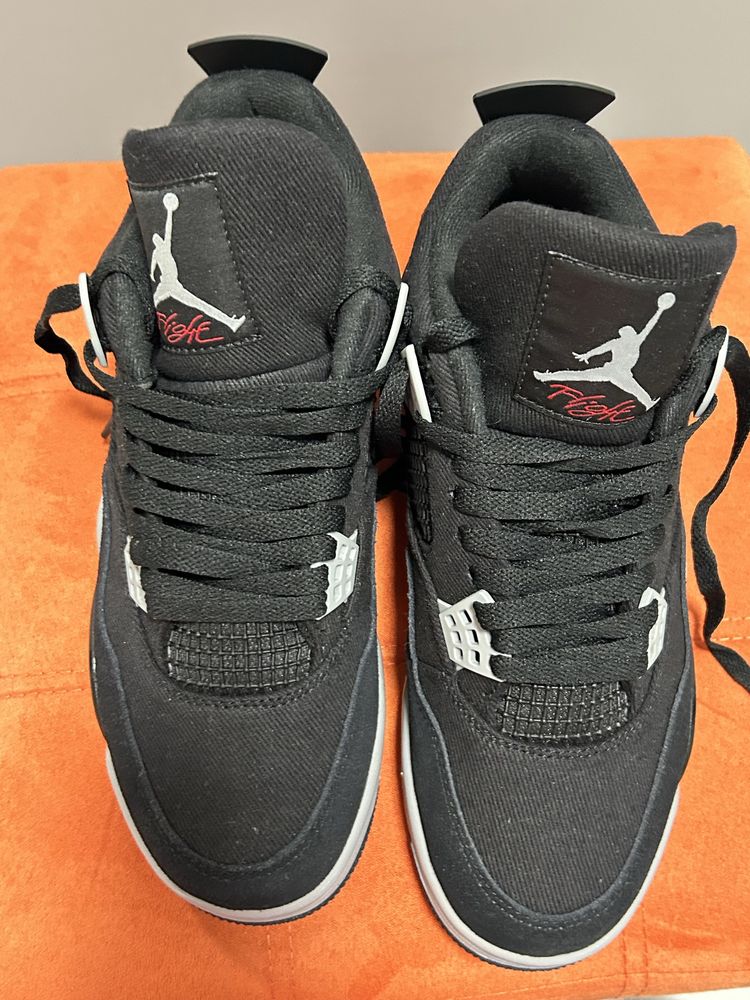 Jordan 4 Black canvas