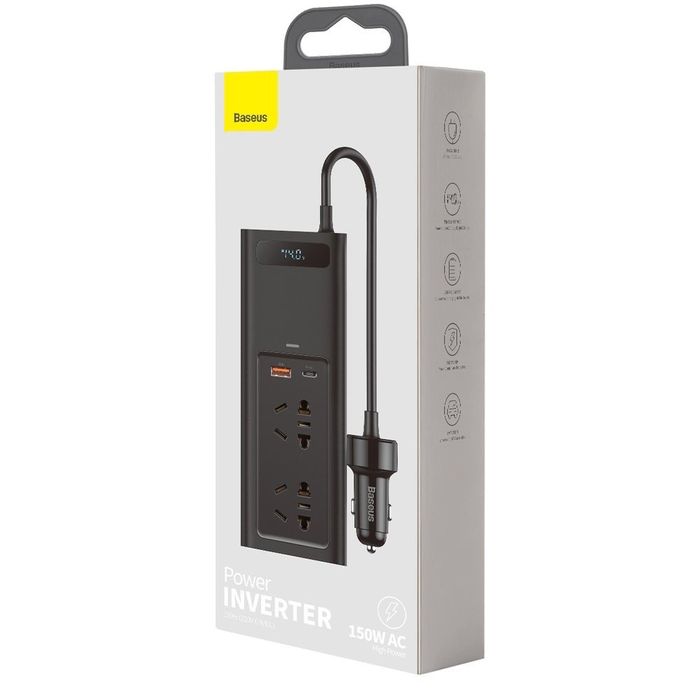 BASEUS разклонител/зарядно/адаптер-инвертор за кола