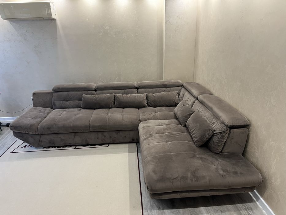 Ъглова холна гарнитура с ляв подлакътник и функция сън 233/311/80см