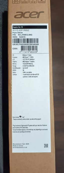 Laptop Acer Aspire Go15