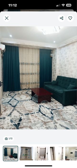 Чилонзор 19 квл Сдаьется 2 ком . квартира