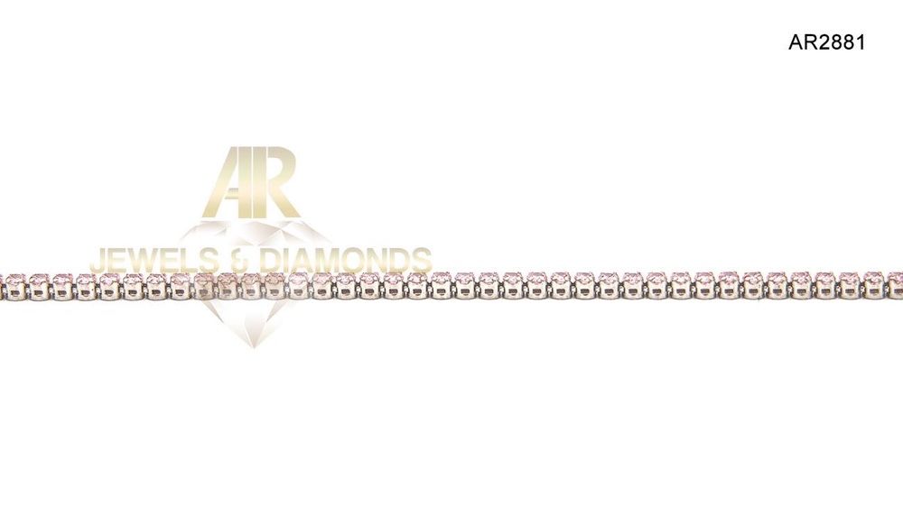 Bratara Aur Alb 14 K Tennis model nou deosebit ARJEWELS(AR2881)