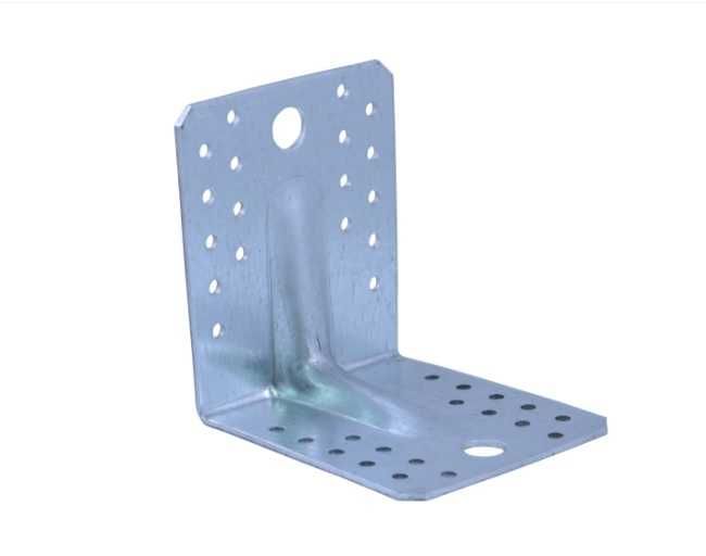 Coltar metalic ramforsat, cu nervura - vinclu de imbinare rigidizat