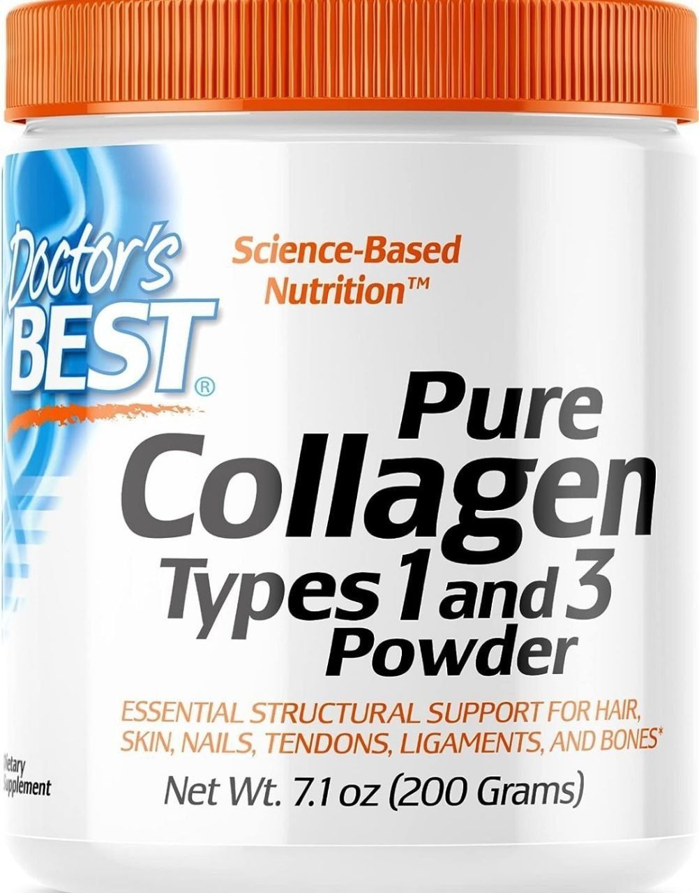 Collagen Чистый коллаген типа 1 и 3 от Doctor's Best 200 gr USA