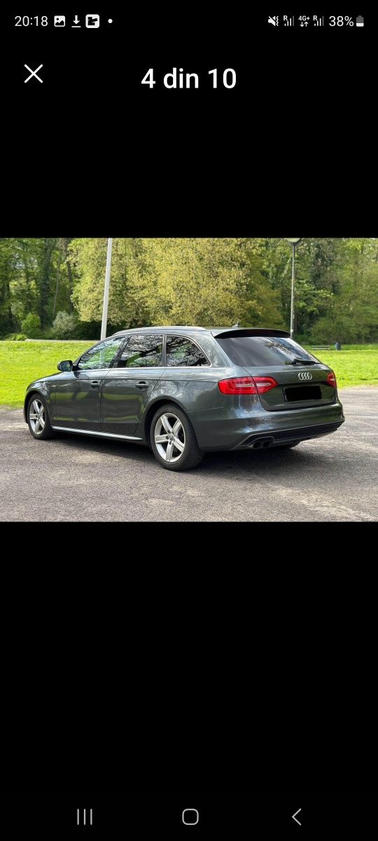 Vind Audi A4 B8 qutro  an 2013 FULL  S line  255.000 km am carpass