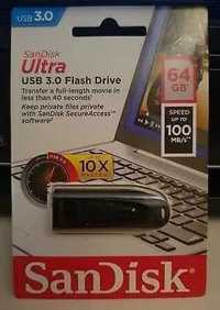 Stick Memorie SANDISK Ultra USB 3.0 64GB Nou. SIGILAT