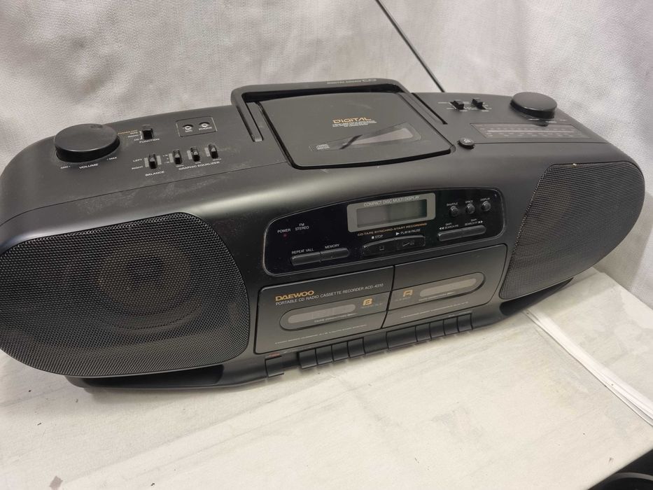 Boombox Daweoo ACD-4310 FM MW LW Cassette deck radio portabil