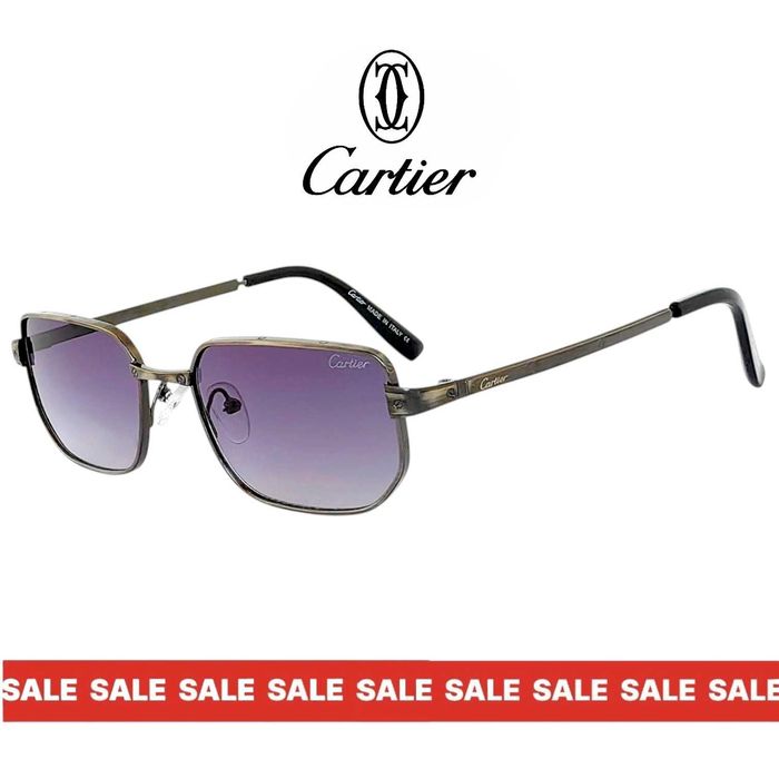 Cartier ARC – ретро мъжки слънчеви очила 2026 с извита форма и UV400