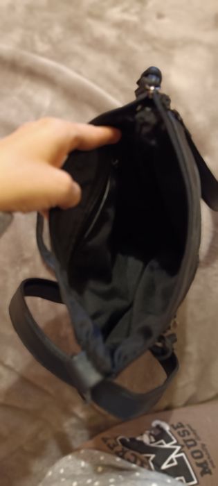 Geanta tip poștaș, din piele