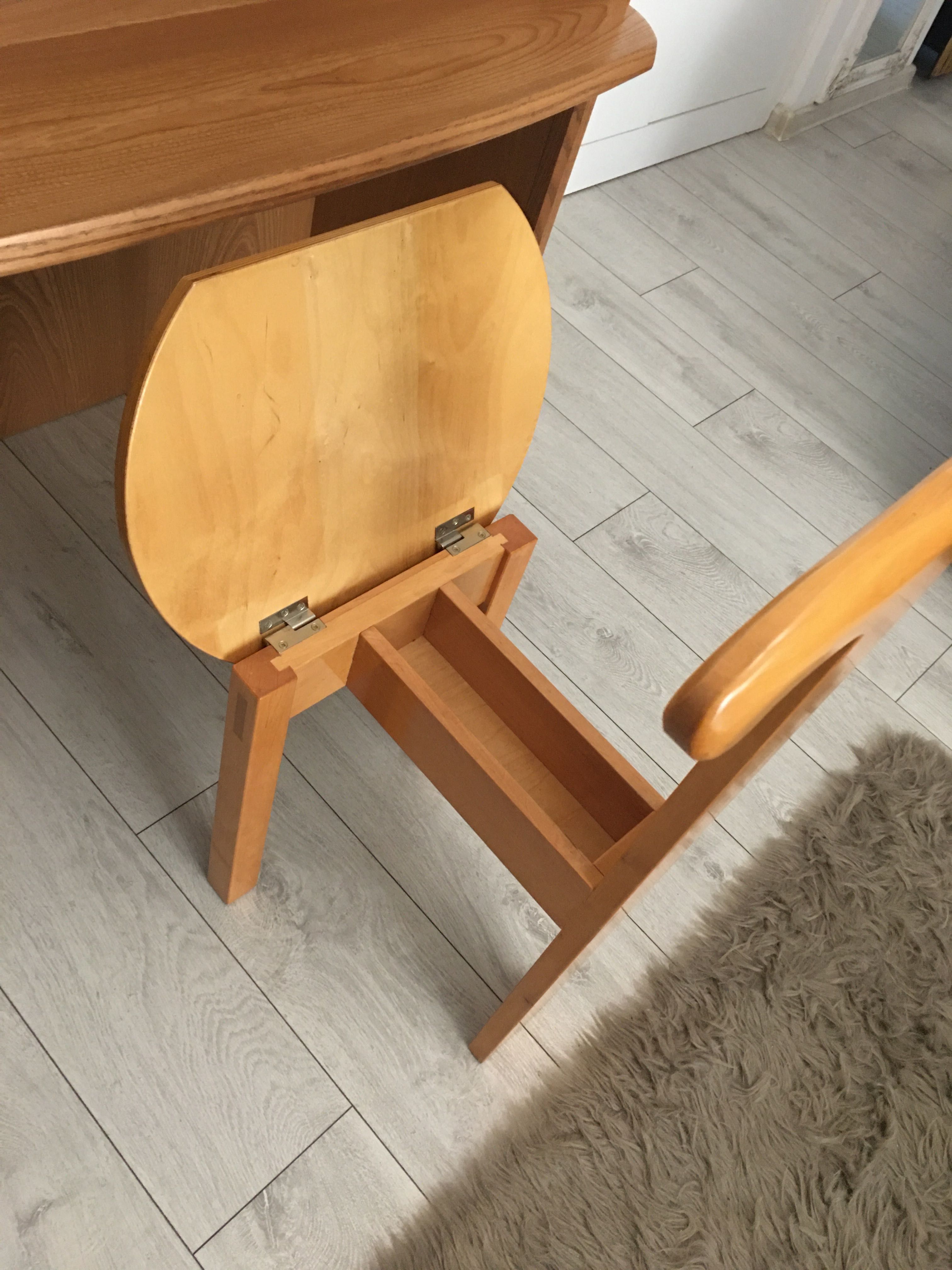 Scandinavian mid century masa machiaj+ scaun Vallet