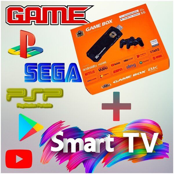 Игровая приставка - Smart TV на базе Android Game Box, консоль для тв