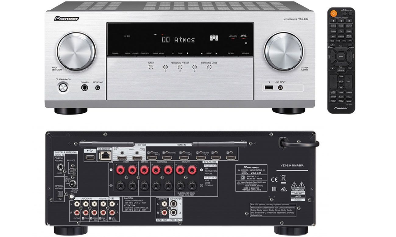 Топ цена! Ресивър PIONEER VSX-934 Dolby Atmos / DTS:X Receiver