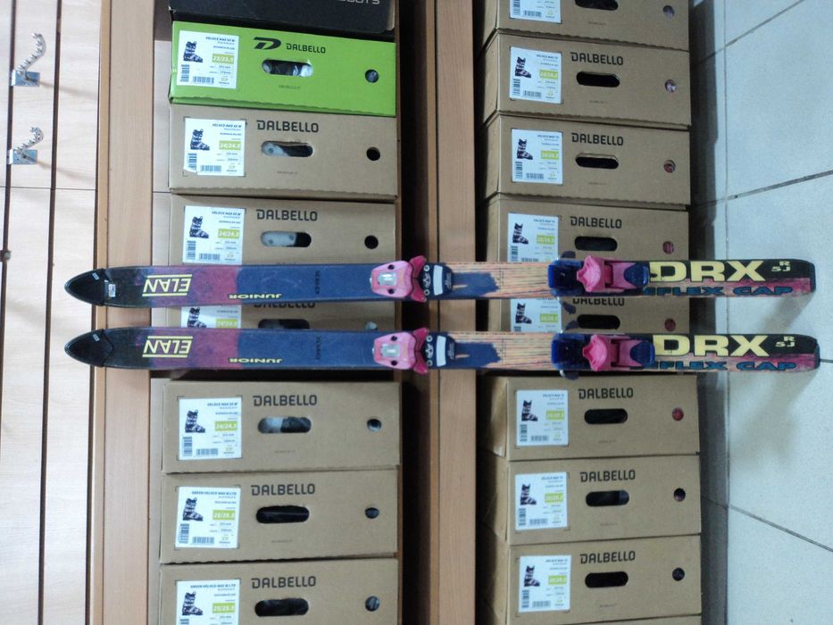 Не новые лыжи для детей ELAN м-ль DRX 125 см с кр-ми TYROLIA SPIRIT3Jr