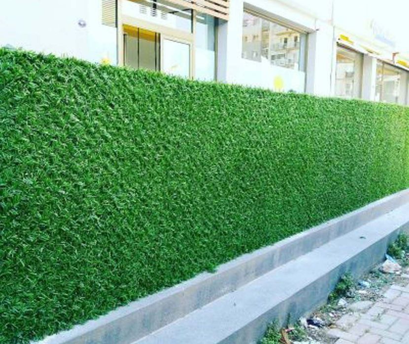 Искусственый газон цветы  кусты для заборов огрождения озеленение стен