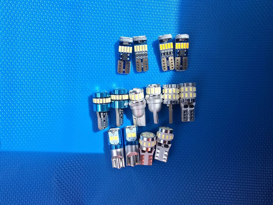 Becuri led T10 w5w t15 w16w c5w alb roșu portocaliu leduri interior