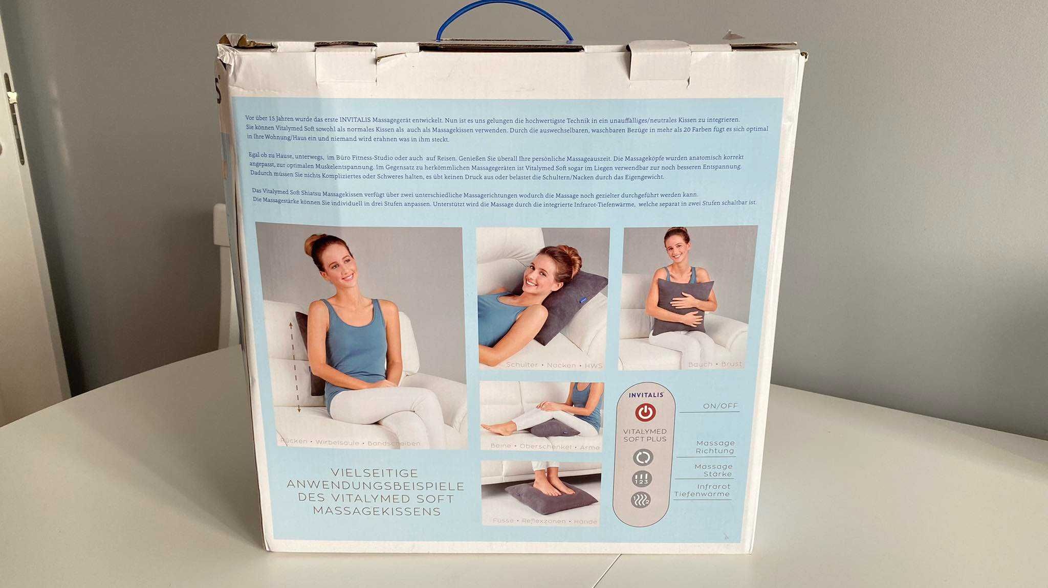 Масажна възглавница Vitalymed Soft Plus -  инфраред за шиатсу масаж