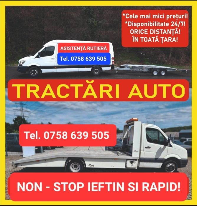 ‼️Tractari auto, asistență rutieră, autoplatformă, platformă auto‼️