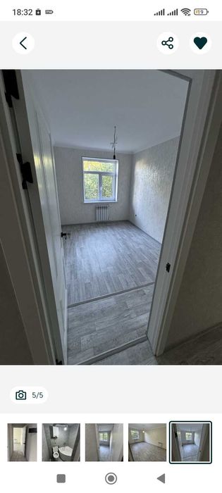 Срочно продается 2х комнатная квартира