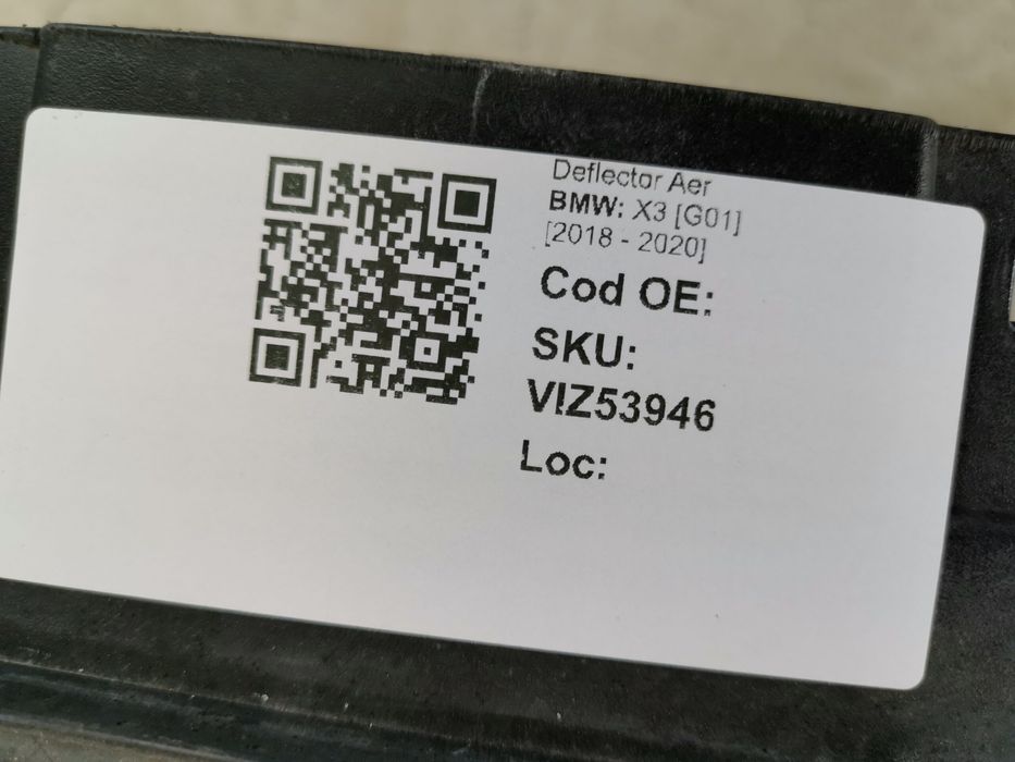 Въздушен Дефлектор, Решетка БМВ Х3 / BMW X3 [G01] Оригинален и в добро