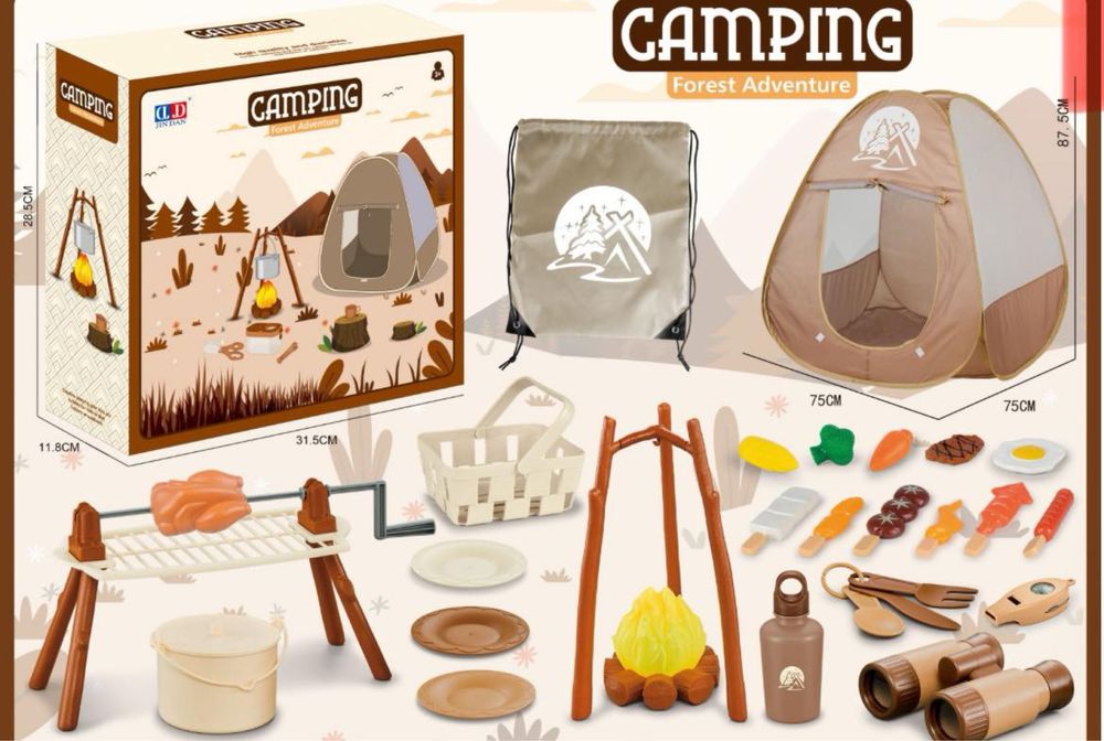 Детска палатка и къмпинг комплект