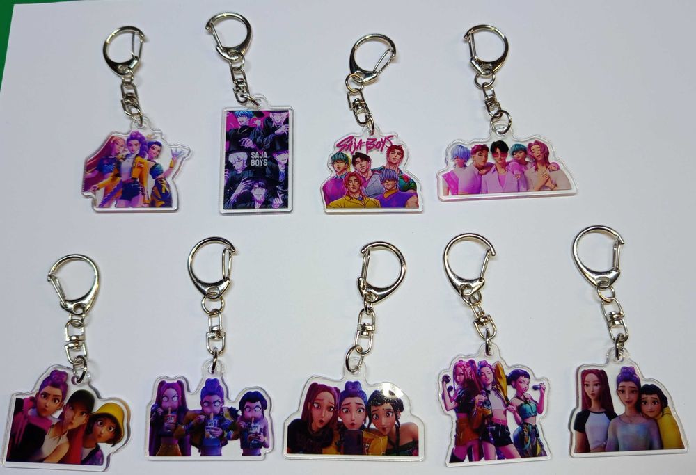 Breloc chei  ghiozdan Kpop Demon hunters Vânătorii de demoni Saja Boys