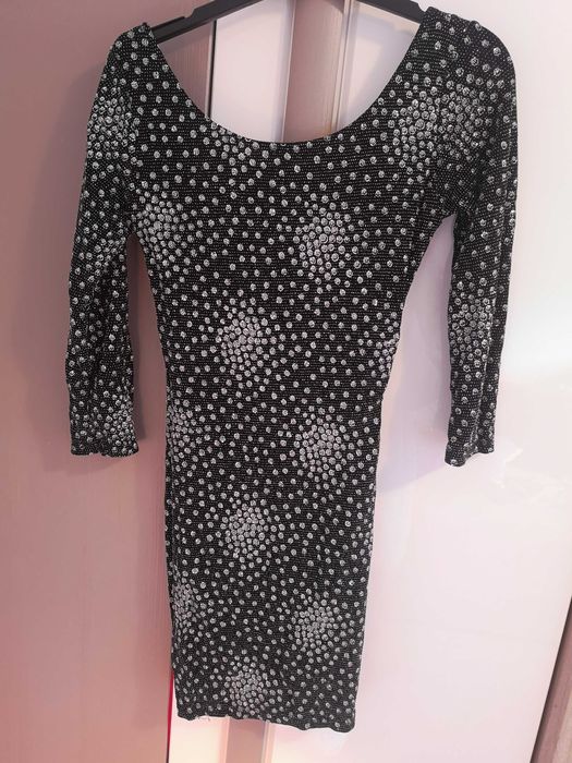 Rochie de petrecere scurta cu sclipici