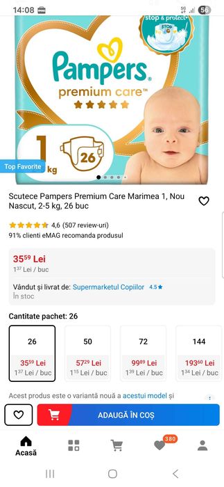 Van pampers nr 1