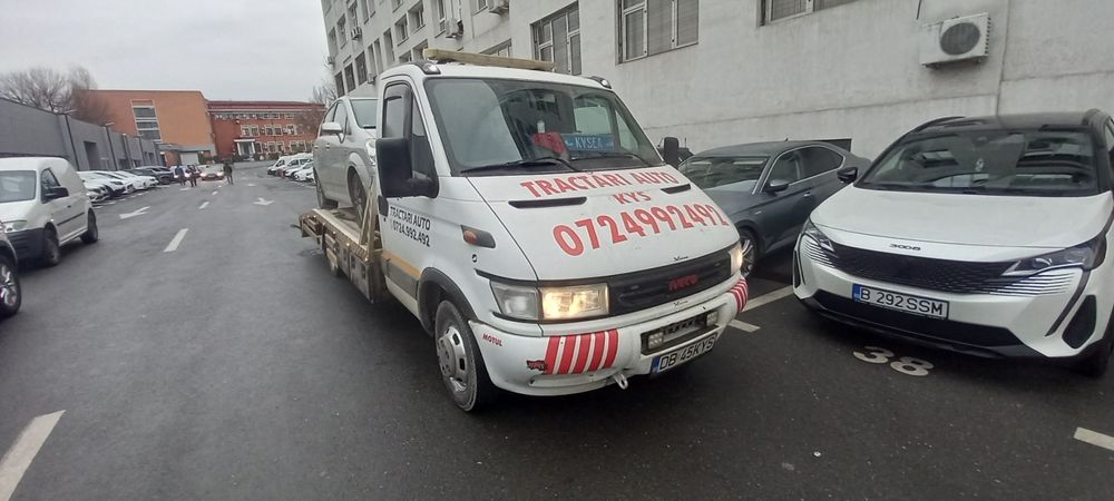 Tractări auto NON - STOP / platforma auto/ transport utilaje