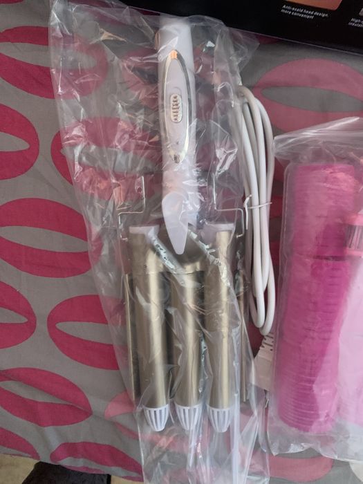 Преса за коса плюс подарък ролки