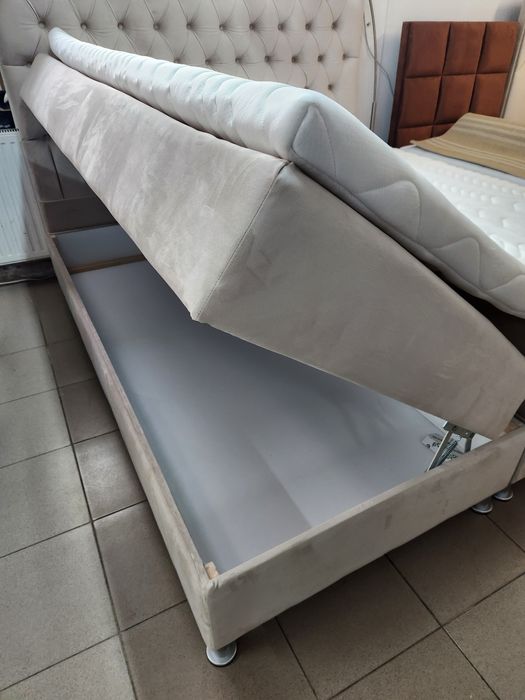 PROMOTIE Pat boxspring 180/200cm anthrazit