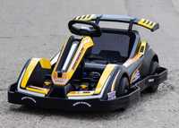 Kart electric pentru copii 3-11 ani BDQ Racing 90W, Roti Moi Galben