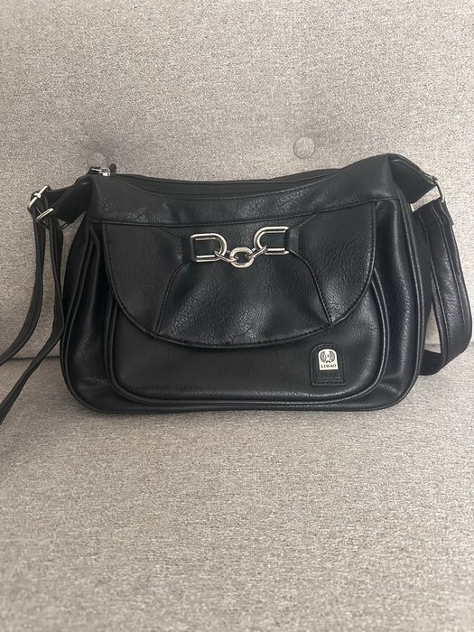 Черна кожена чантичка Diesel