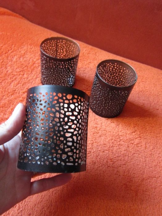 Suport/sfesnic lumanare,vintage, metalic.-made Germany