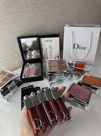 Люкс косметики от Dior, хайлайтер, тени, румяна, помада, масло для губ