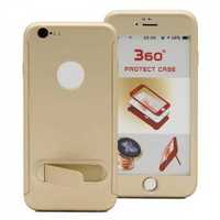 Husa pentru iPhone 6/6S PLUS aurie protectie 360 ‎°