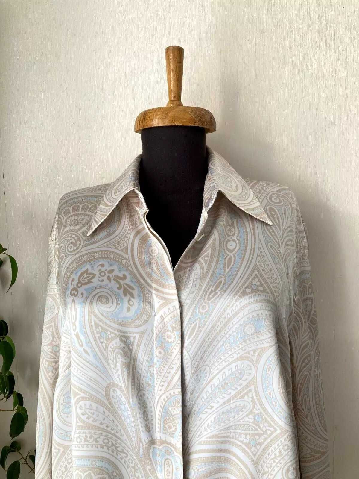 Peter Hahn 100% Silk женска копринена блуза блузка коприна размер 40