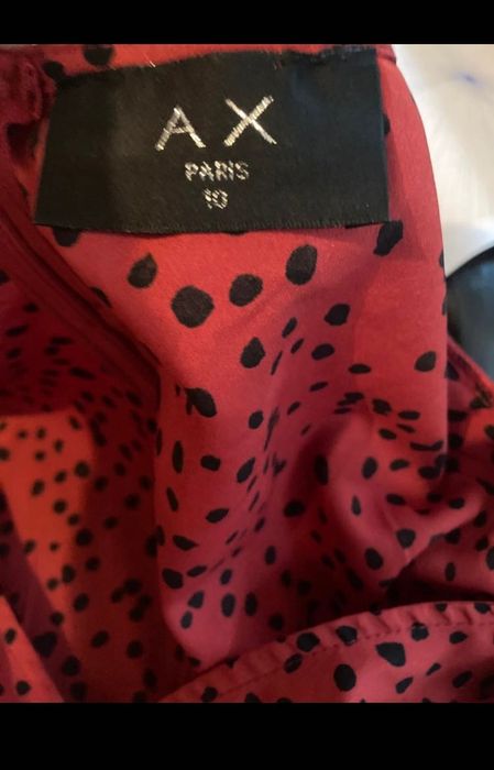 Rochie roșie lunga- AX Paris (ASOS) NOUĂ