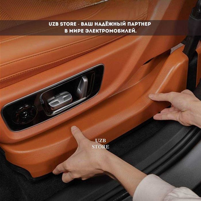 Накладка на боковину передних сидений Lixiang L8/ L9. оранжевый цвет.