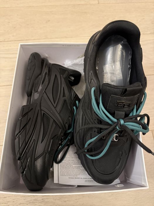 Sneakers barbati enzo bertini din piele naturala si textil