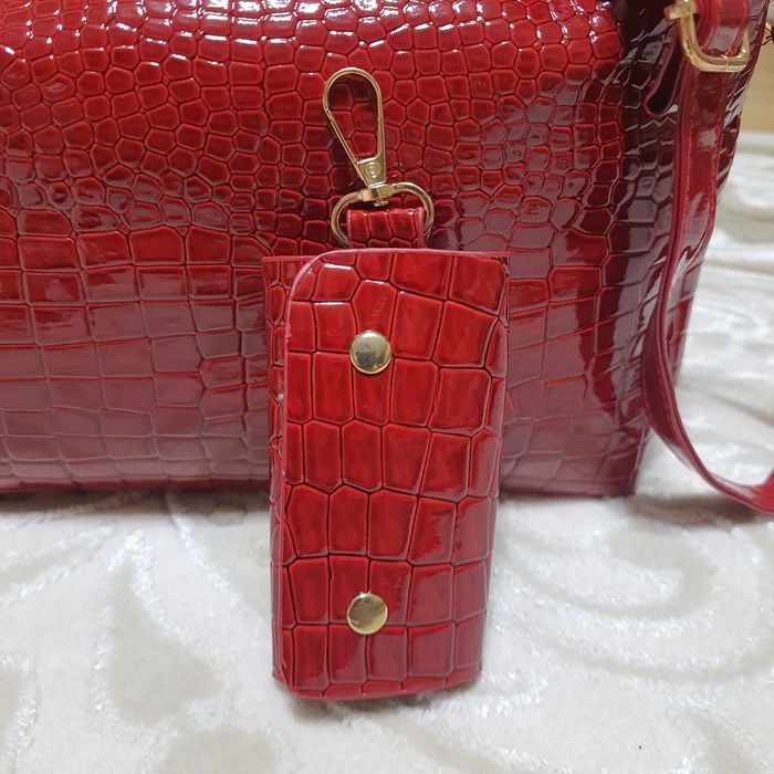 Set de 5 bucati Genti elegante din Piele Ecologica Lacuita