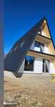 Cabane stil A Frame si case din structura de lemn, dimensiuni in funct