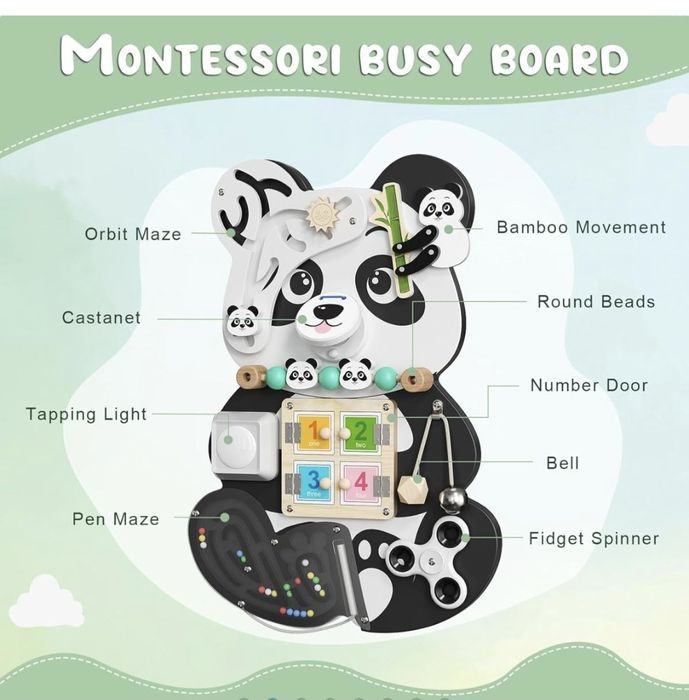 Jucarie educativa Montessori (Urs Panda)