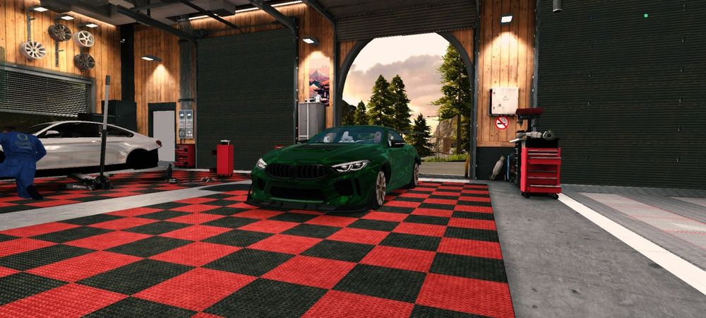 BMW m8 зелёный цвет кар паркинг