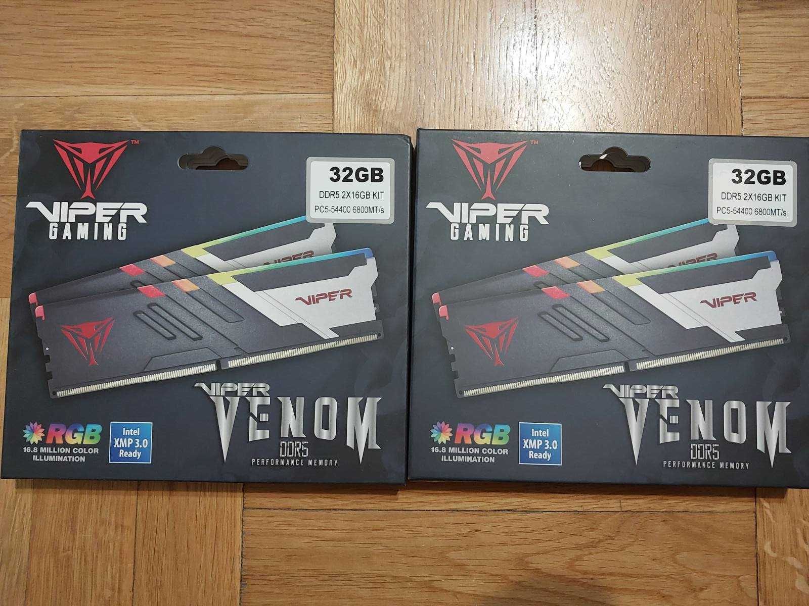Чисто нови 32GB 6800Mhz CL34 Patriot Viper Venom RGB