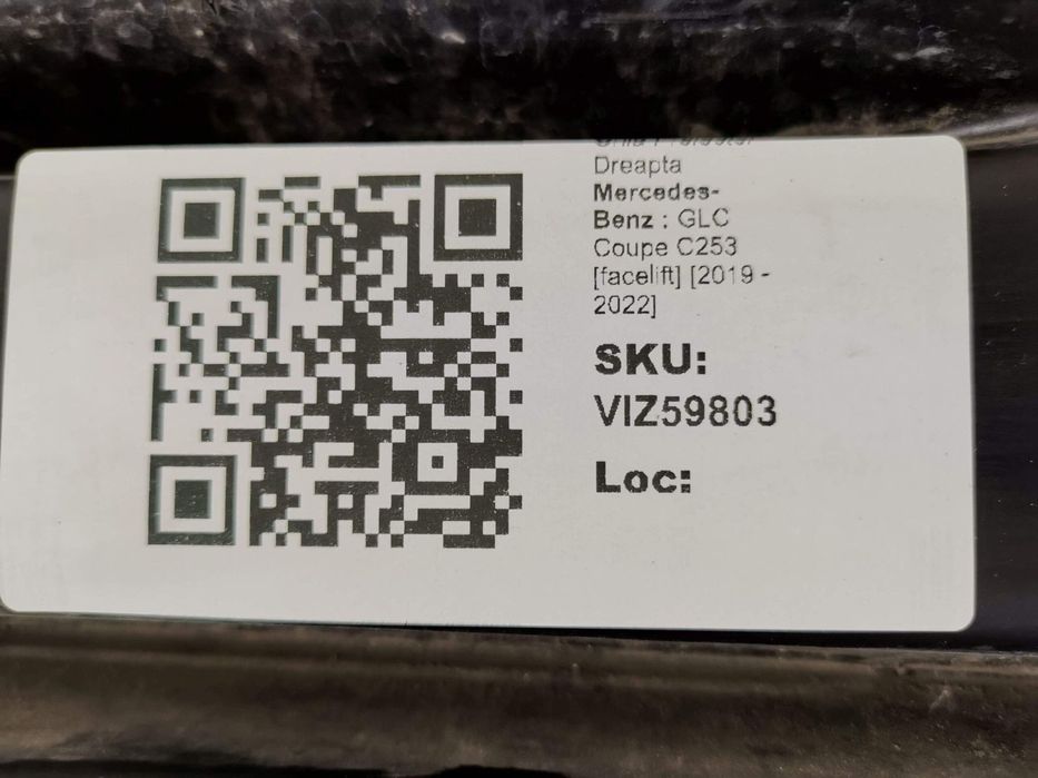 Grila Proiector Dreapta Mercedes-Benz  GLC Coupe C253 [facelift] [2019