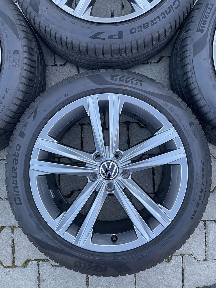 Set roti VW Arteon Passat B8 cu anvelope vara 245 45 18