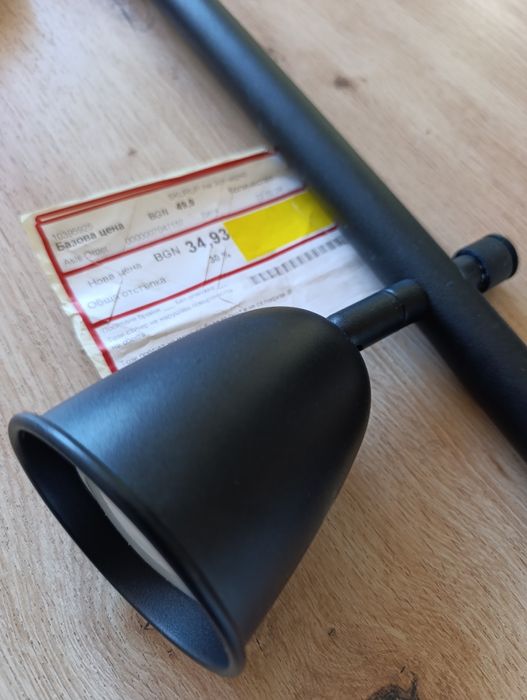 Спот черен мат Икеа