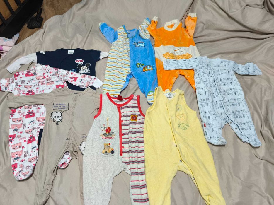 Lot salopete cu piciorus 62/68